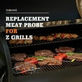 thumbnail image 6 of YAOAWE 2-Pack Meat Temperature Probe Replacement for Oklahoma Joe's, Z Grills, Cuisinart Wood Pellet Grills and Smoker, with Probe Grommet and Probe Clip, 6 of 7