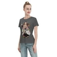 thumbnail image 4 of Women's Basic Short Sleeve T-Shirt Demon Slayer: Koiju and Nidouzi, 4 of 6