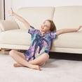 thumbnail image 3 of FORMRS Kids Short Sleeve Top and Pants Pajama Set Unisex Satin 2-Piece Sleepwear, Sizes 5-6Y, Astronaut Pattern, 3 of 8
