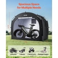 thumbnail image 2 of VEVOR Bike Storage Tent, 4 to 5 Bikes, Outdoor Spacious Bike Storage Tent with Ventilated Window, Waterproof Easy-to-Install Bike Tent with High Strength Fiberglass & Dual Zippers, Fit for Bicycle, 2 of 9