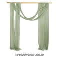 thumbnail image 3 of Wedding Arch Draping Fabric Sheer Curtain Drapes | 30" x 19.6 ft Long Backdrop Curtains for Wedding Anniversary Party, Summer Outdoor Events Drapery, Photo Backgrounds - Mint Green, 3 of 6