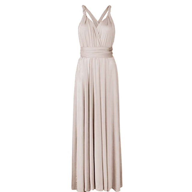 Femmes Bandage Multi Façon Envelopper Robe Maxi Robe Robe Bandage Multi Façon Demoiselle d'Honneur Longue Robe