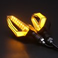 thumbnail image 1 of LED Forma De Cuchillo Indicadores De Señal De Giro Light2pcs Motocicleta 12V Ámbar Intermitente Super Brillante Lámpara Para Honda Yamaha Suzuki, 1 of 4