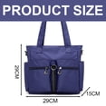 thumbnail image 2 of Bolso casual para mujer, bolso de hombro, bolso de gran capacidad, bolso de nailon suave, azul viejo, 2 of 5