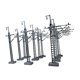 thumbnail image 2 of 12 modelos de postes de electricidad, miniaturas, decoraciones creativas de mesa, accesorios realistas y versátiles para escenarios, minidiseños., 2 of 6