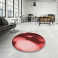 thumbnail image 4 of Ahgly Company Machine Washable Indoor Square Transitional Red Area Rugs, 3' Square, 4 of 7