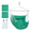 green, variant on Backyard Expressions Hammock Chair Hanging Rope Swing Chair, 2 Pillows, Anti Slip Steel Spreader Bar