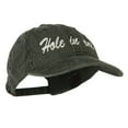 thumbnail image 5 of Hole in One Embroidered Washed Cap - Black OSFM, 5 of 5