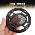 thumbnail image 5 of 2pcs Universal 3.5" Car Metal Audio Speaker Grill Cover Mesh Woofer Horn Guard Decorative Irregular Grille Black, 5 of 6