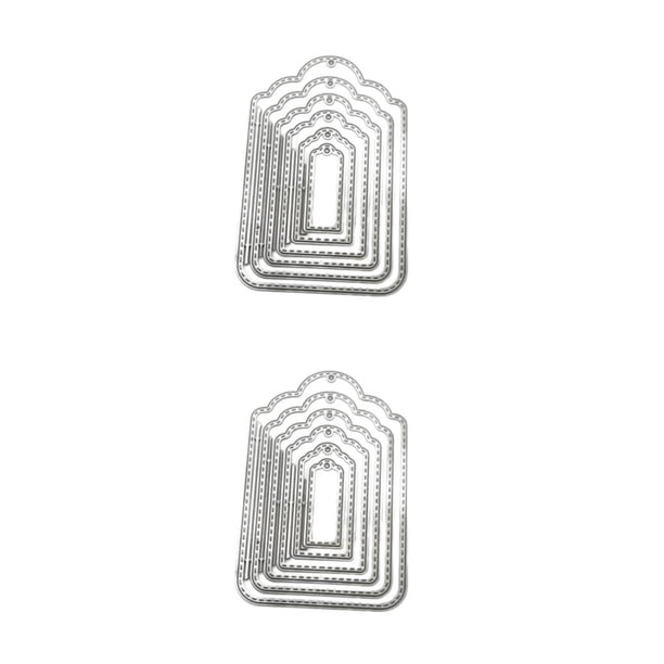 Yuarrent 6 Pieces/Set Carbon Steel Scrapbooking Die Stencil Adult Anti-rust Album DIY Making Children Card Photo Embossing 2Conjunto