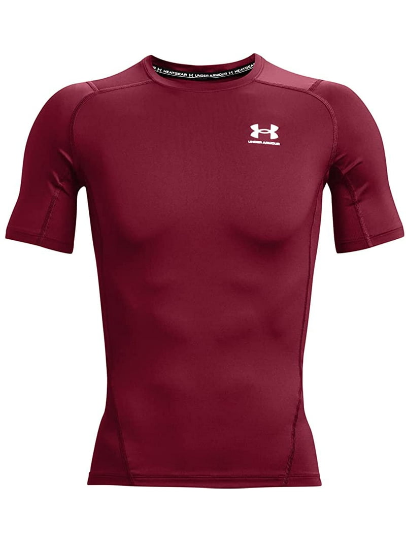 アンダーアーマー メンズ Tシャツ Men's HeatGear Armour Short Sleeve - Red/White Under Armour Mens HeatGear Compression Short-Sleeve T-Shirt