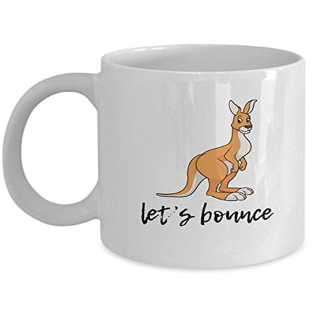 Funny Quote 11 oz Coffee Mug - Let's Bounce White Ceramic Gift