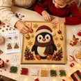 thumbnail image 5 of DIY Christmas Pearl Bead Painting Kit with Framed Canvas, Pattern Rhinestone Art Set with Instruction Manual, Festive DIY Craft, Decorative Tabletop and Wall Art for Decor, 5 of 6