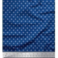 thumbnail image 1 of Soimoi Polyester Crepe Fabric Swimming Ring Small Printed Craft Fabric by The Yard 42 Inch Wide, 1 of 1