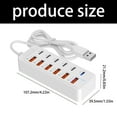 thumbnail image 3 of 12Port Electrical Socket USB Type C And USB A Charging Hubs With 66W Power Delivery For Multiple Devices Phones Tablets, 3 of 8