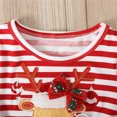 thumbnail image 6 of Wuxian Baby Girls Christmas Tutu Dress Lovely Deer Snowflake Embroidery Striped Mesh Lace Princess Tulle Dress Cozy Stylish Birthday Party Xmas Outfits Winter Dress,Red,12-18 Months, 6 of 7