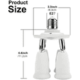 thumbnail image 3 of 1pc 4 In 1 E27/E26 Light Socket Splitter Adapter, Standard LED Bulbs Converter, Medium Socket 4 Way With 360 Degrees Adjustable 180 Degree Bending, 3 of 4
