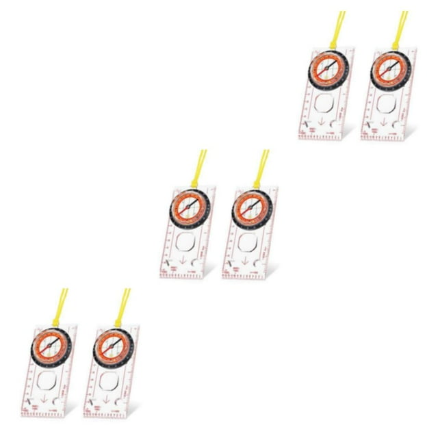 VONKY 2piece Compact And Lightweight Magnifying Compasses With Easy for Operation For Camping Non-defomable Compasses 2pcs 3Set