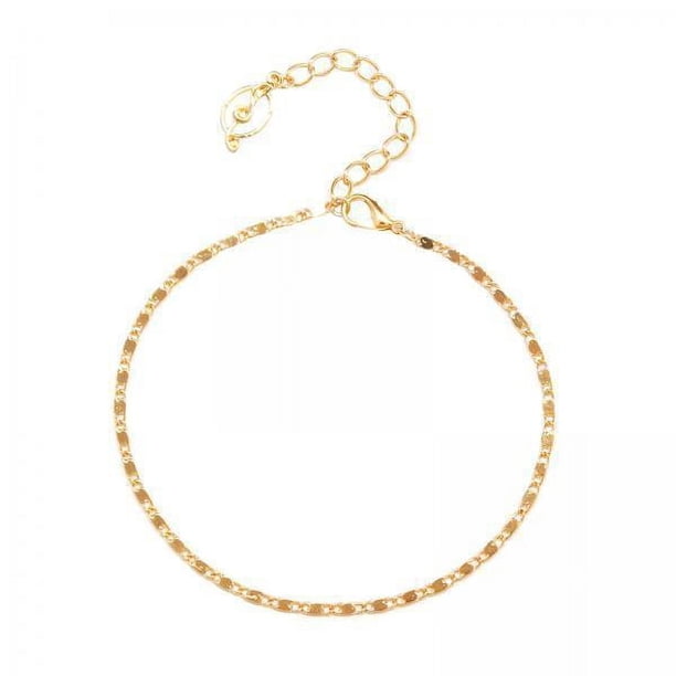 2 tobilleras para mujer, joyería para mujer, ajustable, pie de playa, cadena de pie fuerte, pulsera de tobillo, para verano, playa, playa 2 piezas