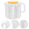 thumbnail image 4 of 1 Pc 2.5L Baking Measuring Cup Scale Household Mixing Bowl with Lid (White), 4 of 8