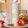 thumbnail image 2 of Pioneer Flower Floral Print Pattern 20oz Skinny Tumbler with Straw & Lid, Double Wall Vacuum Insulated Cup, Leak-Proof, Cup Holder Friendly, Hot 6H Cold 12H, 2 of 6