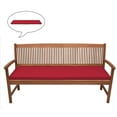 thumbnail image 4 of 120x42cm Outdoor / Indoor Waterproof Bench Seat Cushion, Garden & Patio Furniture, Removable Cover, Seat Cushions, Cushion - Red, 4 of 9