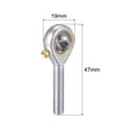 thumbnail image 2 of Unique Bargains POS6 Roulement d'Extrémité de Tige Sphérique Alésage 6 mm Roulement d'Articulation Auto-Lubrifié M6x1.0 Filetage Mâle Main Droite, 2 of 6