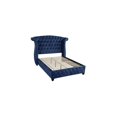 thumbnail image 4 of Sophia Queen 5 Pc Vanity Upholstery Bedroom Set Made With Wood in Blue, 4 of 18