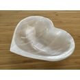 thumbnail image 6 of Large Selenite Heart Bowl, 5" Selenite Heart Shaped Dish Bowl With Pedestal, Crystal Polished Cleansing Charging Healing Gemstone Bowl, 6 of 6
