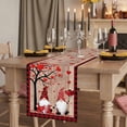 thumbnail image 2 of Table Runners 90 Inches Long Dress Scarves, Valentine's Day Farmhouse Coffee/Dining/Kitchen Table Runner for Living Room, Gnomes Love Heart Tree Wooden 13x90 Inch, 2 of 9