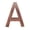 Antique Copper, variant on Architectural Mailboxes 3582B-A 4 in. Brass Floating House Letter A, Black