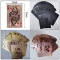 thumbnail image 4 of Fmoacen 4 Barajas Naipes Impermeables Plástico Negro Oro Rosa Naipes Papel de Aluminio Cartas de Póquer Juegos de Naipes Estándar Temáticos para Adultos Fiesta de Juegos Familiares, 4 of 5