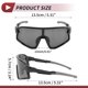 thumbnail image 4 of 1 juego de gafas de montar para motocicleta anti-reflejo de tri-acetato de celulosa, gafas de sol para deportes al aire libre para motocross, bicicleta de tierra, ATV, lente negra, marco negro y gris, 4 of 6