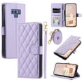 thumbnail image 4 of for Samsung Galaxy Note 9 Elegant Phone Case Wallet Pocket with Card Holder for Women,Crossbody Strap Case for Samsung Galaxy Note 9 with Strap Lanyard,Magnetic Flip Leather Case,Purple, 4 of 10