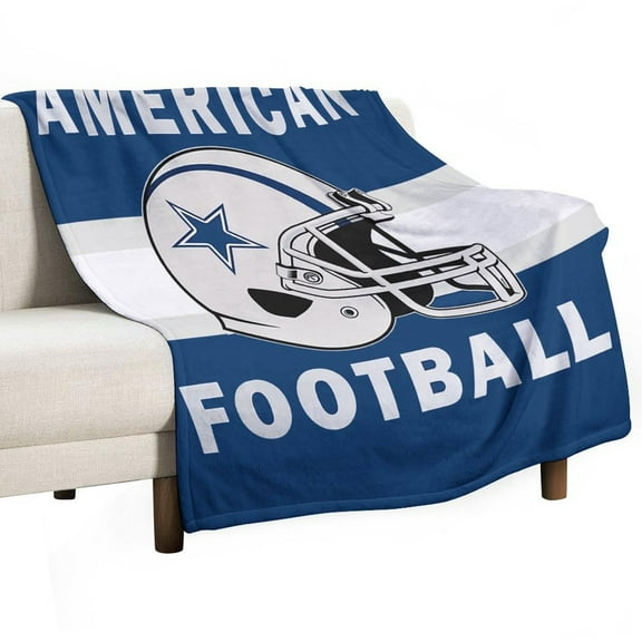 Football Cowboys Throw Blanket for Women, Men - Super Soft Plush Blanket Throw Fleece Blanket Animal Blanket