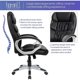 thumbnail image 5 of Homall Office Chair High Back Computer Desk Chair, PU Leather Adjustable Height Modern Executive Swivel Task Chair My Lux Decor Round, 5 of 10