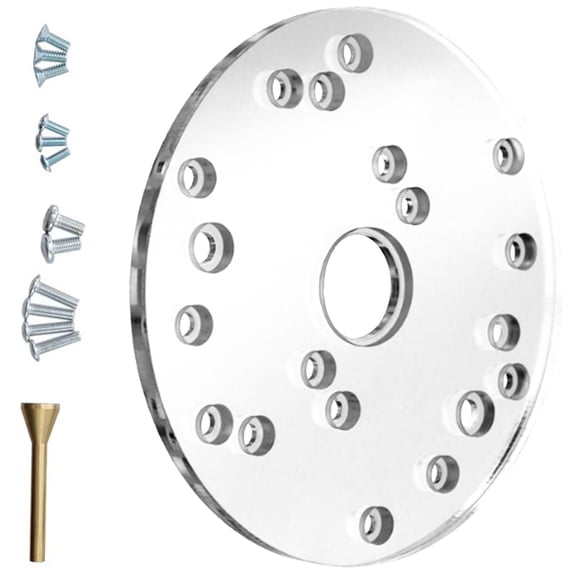 lixuesong High Claritys Acrylic Router Base Plate With Brass Locating Pin For Precise Alignment for Multiple Router Models