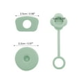 thumbnail image 2 of Unique Bargains 3 Pcs Protective Anti-overflow Straw Cover Cap Silicone Light Green, 2 of 5