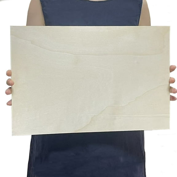 8 Pack Birch Plywood Unfinished Wood Rectangle Sheets 18*12 inch for Craft, Basswood DIY Project, Painting, Engraving, Room Decor, Handmade Project