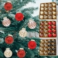 thumbnail image 7 of 16-Pack Champagne Christmas Ornaments, Black Gold and Red Glitter Ball Set for Elegant Holiday Tree Decor,Black, 7 of 7