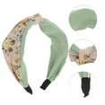 thumbnail image 3 of Unique Bargains 1 Pc Grace Cross Wide Headbands for Women Pink Light Green, 3 of 6