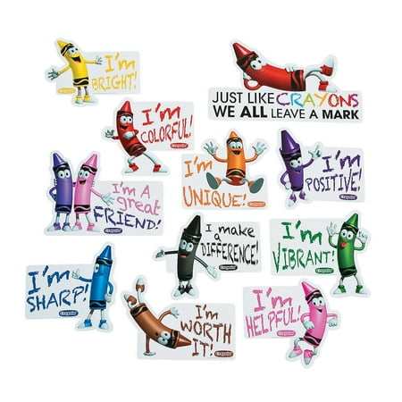 Jumbo Bulletin Board - Fun Express - Crayola Jumbo Classroom Cutouts - Educational - Classroom Decorations - Bulletin Board Decor - 11 Pieces