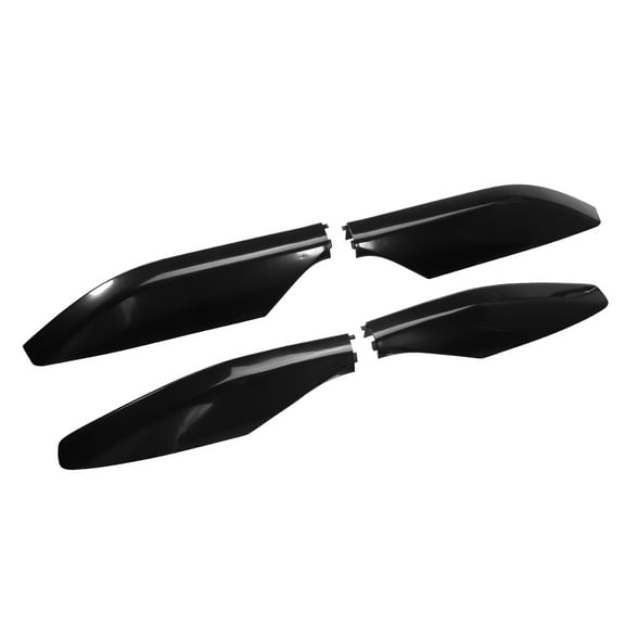 4pcs Car Roof Rack Side Rails End Cover Shell Cap for Lexus GX470 2003-2009 Durable Plastic Black