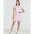 thumbnail image 6 of 3 Pack: Women's Mini Short Sleeve Ribbed Scoop Neck Casual T-Shirt Bodycon Dress, 6 of 6