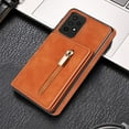 thumbnail image 7 of Samsung A53 5G Case, Dteck Zipper Pocket Credit Card Holder Flip Stand Case PU Leather Shockproof Cover for Samsung Galaxy A53 5G - Brown, 7 of 7