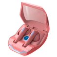 thumbnail image 1 of XG02 Auriculares inalámbricos Bluetooth para juegos de música Auriculares HiFi Sonido envolvente Profesional, Micrófono dual Control táctil portátil B Rosa Sunnimix auriculares bluetooth, 1 of 7