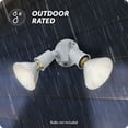 thumbnail image 4 of Globe Electric 240 W White Dusk to Dawn Security Flood Light, Bulbs Sold Separately, 4 of 9