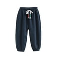 thumbnail image 2 of JTieaclothes Boys Casual Pants Elastic Waist Solid Color Drawstring Pants For Toddlers Kids Spring Summer Daily Wear Age 3 8 Years,Boys Pants Sizes 4-5 Years, 2 of 5