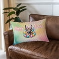 thumbnail image 3 of Happy Easter German Shepherd with Bunny Ear Headband and Flowers Quilt Pillowcase Alsatian Dog Lover Gifts Throw Pillow Cover Bed Home Decor - 13001, 3 of 5