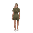 thumbnail image 5 of Short Sleeve Waist Rompers Green L, 5 of 9